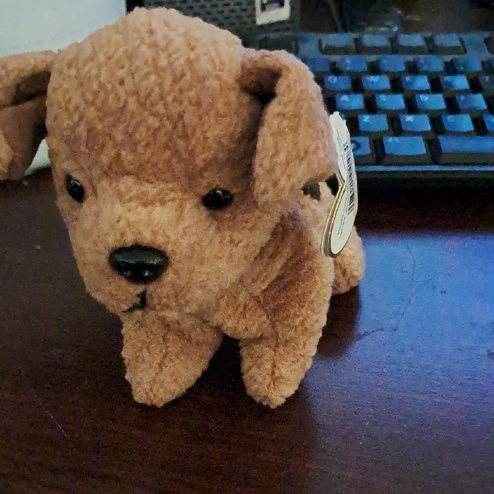 Plush Brown Dog Toy